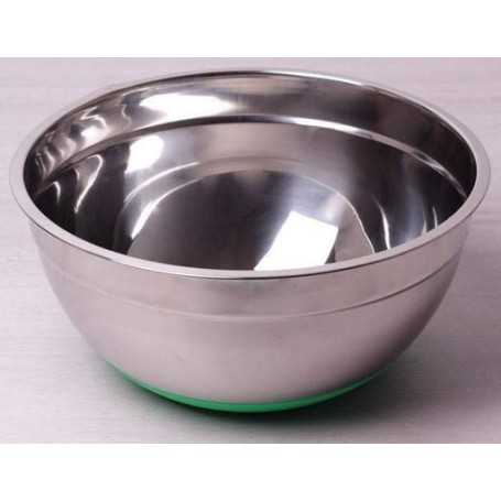 Миска Kamille d-28 х 13 см із нержавіючої сталі із силіконовим дном Kam-4351 (1037716)