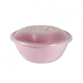 Миска Ягідка 9 л з кришкою Plastic's Craft Рожева (1118747)