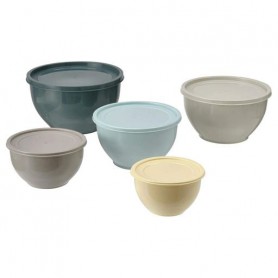 Миска з кришкою ІКЕА 5 шт комбінований (604.801.29) (1149824)