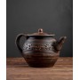Чайник заварочный Домашний 1 л из красной глины с декором (1181541)
