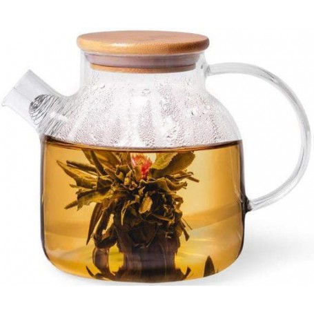 Чайник заварочный Shamsi 1.2л стеклянный с металлическим ситом Fissman (1167078)