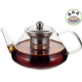 Чайник стеклянный заварочный 1000мл со съемным ситечком 0782l Kamille (1166588)