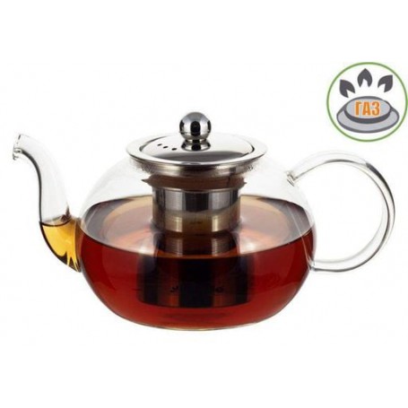 Чайник стеклянный заварочный 800мл со съемным ситечком 0783m Kamille (1166584)