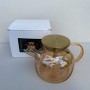 Чайник 950 мл з металевою кришкою Wilmax Thermo Amber 888810003 (1037659)