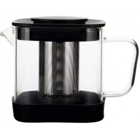 Заварник скляний зі знімним металевим ситечком 1000 мл Kamile KM-0777M (1041117)
