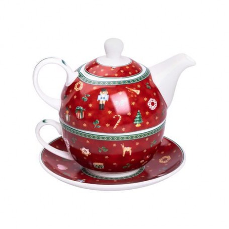 Заварник для чая Christmas с чашкой и блюдцем Yiwu HP-SD-10 (1079279)