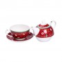 Заварник для чая Christmas с чашкой и блюдцем Yiwu HP-SD-10 (1079279)