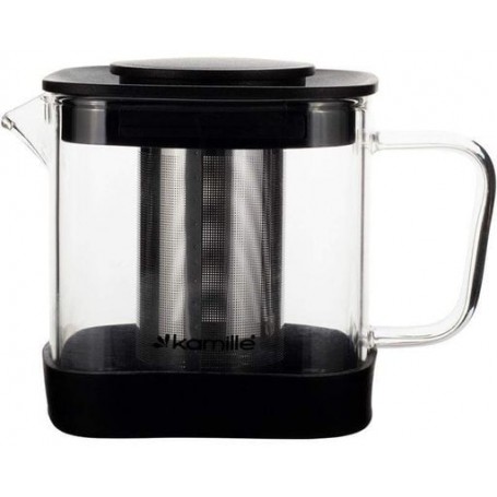 Чайник стеклянный заварочный 1000мл со съемным ситечком 0777m Kamille (1166581)