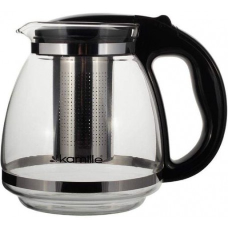 Чайник стеклянный заварочный 1500мл со съемным ситечком 0780l Kamille (1166575)