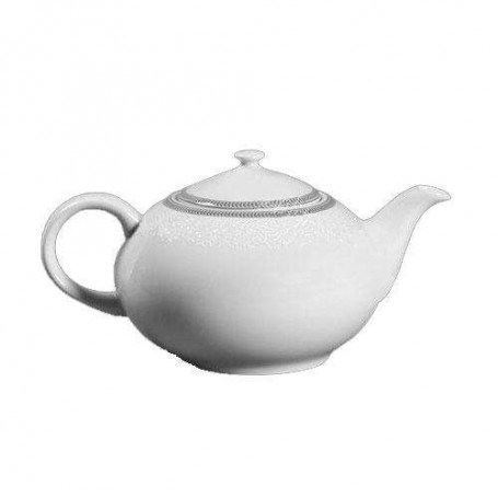 Чайник заварочный Thun Opal (Обводка сіра) 1,2л фарфор (8034800) (1145108)
