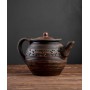 Чайник заварочный Домашний 1 л из красной глины с декором (1181541)