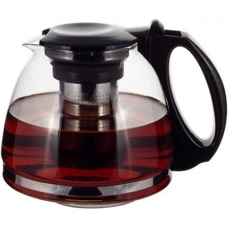 Чайник стеклянный заварочный 1100мл со съемным ситечком 0779m Kamille (1166538)