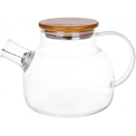 Заварочный чайник Lorenza 1л с бамбуковой крышкой и фильтром-спиралью Bona (1174300)