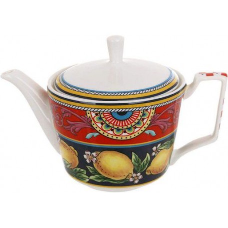 Чайник заварочный Sicilia Ornamento Орнамент 650мл фарфоровый Bona (1174272)