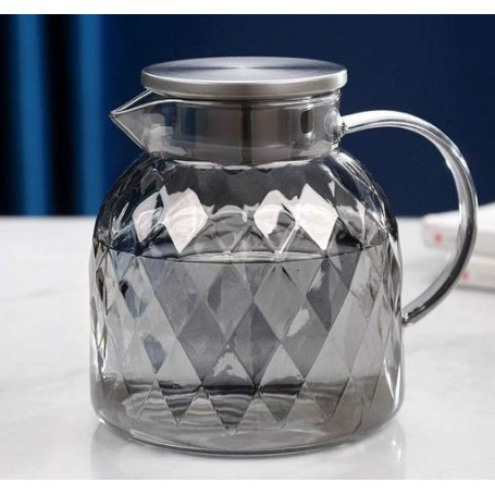 Заварочный чайник стеклянный черный 1000 мл (1067423)