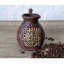 Турка гончарная Тризуб 500 мл красная глина c рассекателем (1181478)