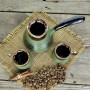 Турка София 350 мл хаки керамическая с чашками c рассекателем (1181644)