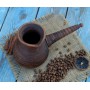 Турка гончарная 400 мл гладкая красная глина c рассекателем (1181630)