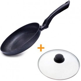 Комплект Сковорода Fissman Promo 24 см 4993 + Кришка з металевим ободом 24 см ig-2403 (1083585)