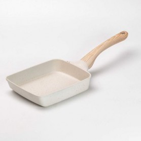 Сковорода прямоугольная глубокая 800 (мл) с антипригарным покрытием бежевая (1088443)