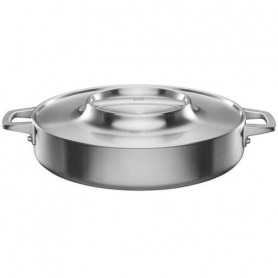 Сковорода з кришкою Fiskars Norden Steel 28 см 1067635 (1084111)