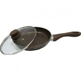 Сковорода с крышкой Lessner Chocolate Line d24 см алюминий с мраморным покрытием (88364-24 LS) (1113213)