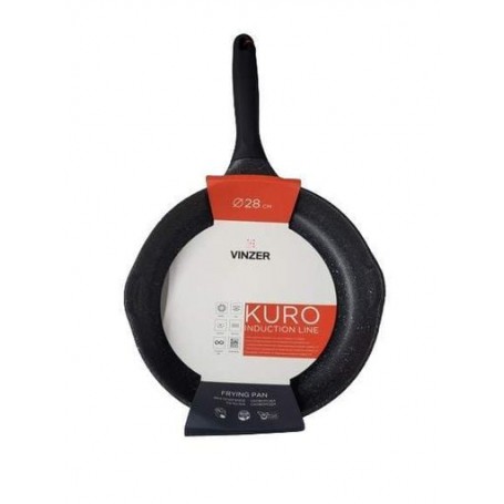 Сковорода Vinzer Kuro Induction Line d28 см h5,5 см алюминий с гранитным покрытием (50422 Vinzer) (1113473)
