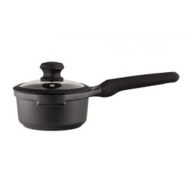 Сотейник Vinzer Kuro Induction Line с крышкой d16 см h8 см алюминий с гранитным покрытием (50426 Vinzer) (1144866)