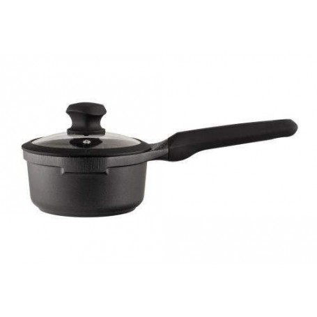 Сотейник Vinzer Kuro Induction Line с крышкой d16 см h8 см алюминий с гранитным покрытием (50426 Vinzer) (1144866)