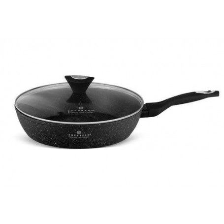 Сковорода с мраморным покрытием Edenberg EB-5718 сковорода с крышкой 30 см Черный (1139755)