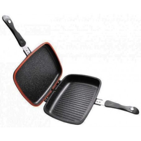 Сковорода гриль с антипригарным покрытием Edenberg EB-8138 двухсторонняя 32х25 см для стейков (1139402)