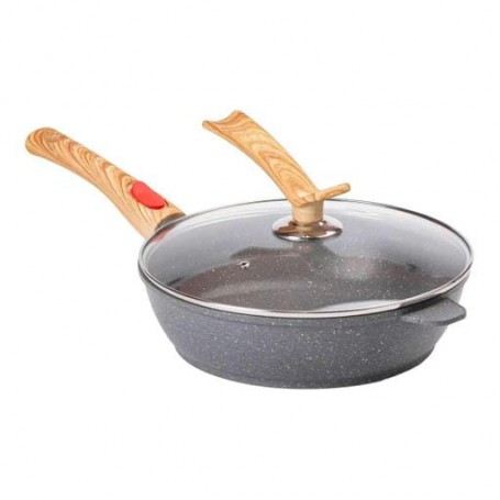 Сковорода универсальная MGC алюминиевая 28 см со съемной ручкой, серый MGC HP-4-465G (1078528)