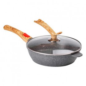 Сковорода универсальная MGC алюминиевая 26 см со съемной ручкой, серый MGC HP-4-464G (1090343)