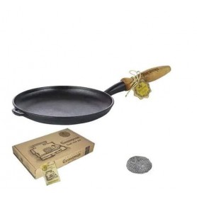 Сковорода чавунна млинцева Maysternya 22*2,5 см Чорний (1056279)