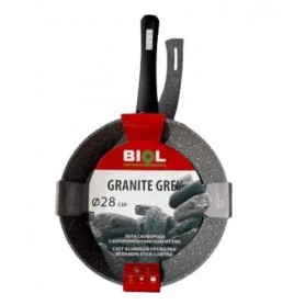 Сковорода Биол Граніт Грей d28 см алюминий с антипригарным покрытием (28136Р) (1114071)