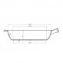 Сковородка 28x6 см S and T Maysternya с деревянной ручкой чугун (Т306УК) (1047415)