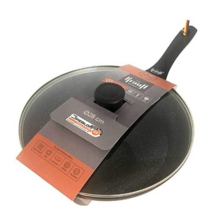 Сковородка с крышкой 26 см Krauff с антипригарным покрытием кованый алюминий (88-222-106) (1053629)