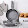 Сковорода Ardesto Gemini Gourmet с крышкой, серая, 28 см (AR1928GSL)