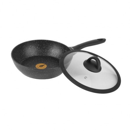 Сковорода Ringel Zira глубокая, с крышкой, 24 см (RG-11006-24h)