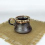 Турка Верона 500 мл коричневая керамическая с чашками c рассекателем (1181645)
