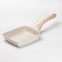 Сковорода прямоугольная глубокая 800 (мл) с антипригарным покрытием бежевая (1088443)