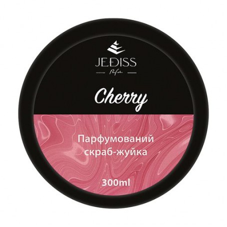 Парфюмированный скраб-жвачка для тела Jediss Cherry унисекс, 300 мл