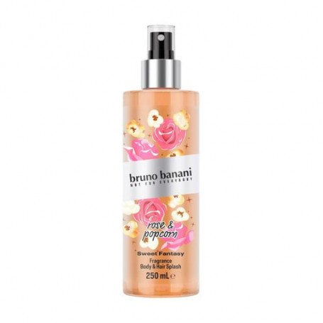 Прафюмированный мист для тела Bruno Banani Sweet Fantasy Rose & Popcorn женский, 250 мл