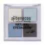 Палетка теней для век Benecos Natural Quattro Eyeshadow, True Blue, 8 г