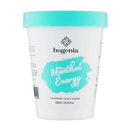 Очищающий скраб для кожи головы Bogenia Cleansing Scalp Scrub Энергия ментола, 250 мл