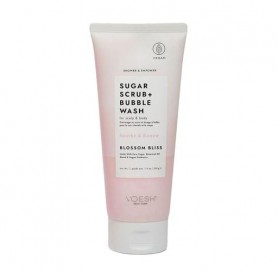 Сахарный скраб для кожи головы и тела VOESH Sugar Scrub + Bubble Wash Blossom Bliss, 210 г