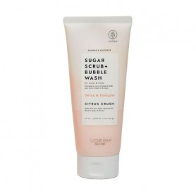 Сахарный скраб для кожи головы и тела VOESH Sugar Scrub + Bubble Wash Citrus Crush, 210 г