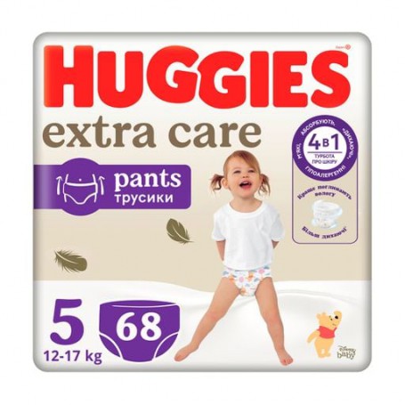 Подгузники-трусики Huggies Extra Care Pants размер 5 (12-17 кг), 68 шт