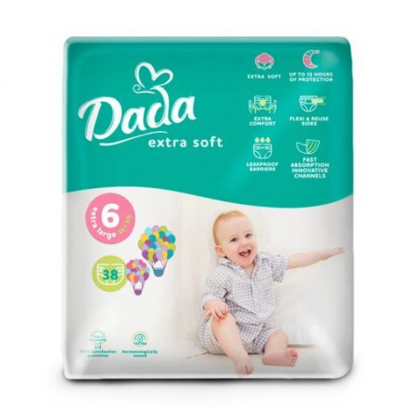 Подгузники Dada Extra Soft размер 6 Extra Large (16+ кг), 38 шт