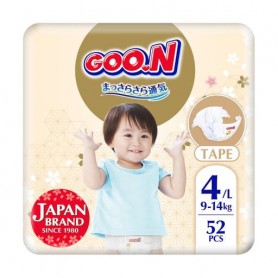Подгузники Goo.N Premium Soft унисекс, размер 4 (L) (для детей 9-14 кг), 52 шт